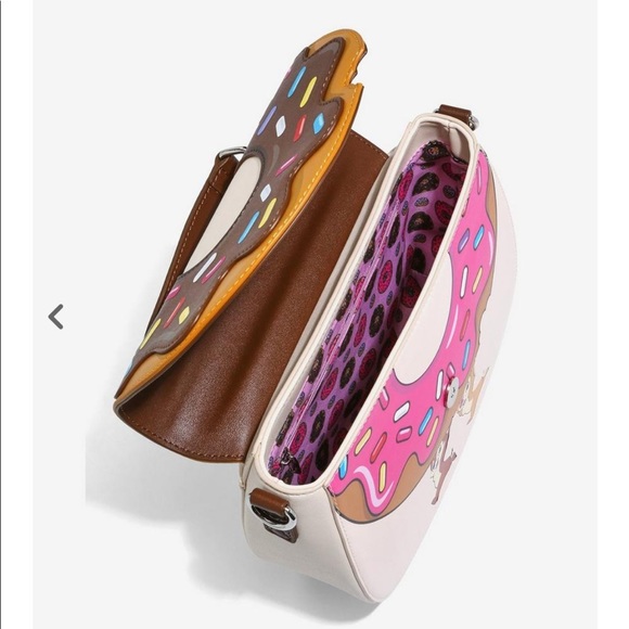 NWOT Loungefly Chip & Dale Donut Crossbody Bag - Picture 3 of 6